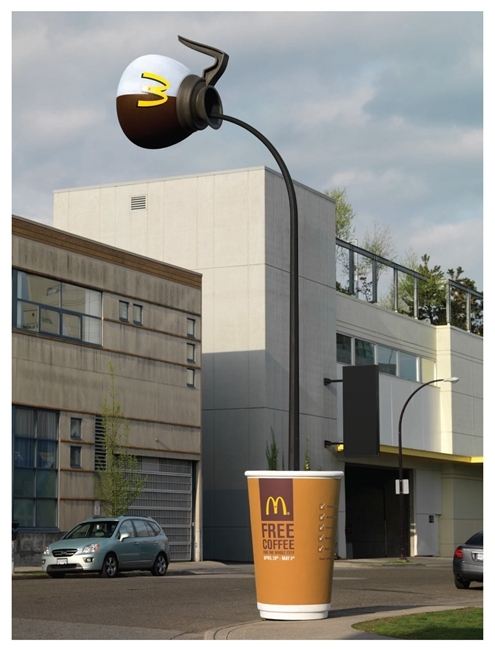McDonald’s (Canada) – Cột đèn được cải tiến thành quảng cáo ngoài trời