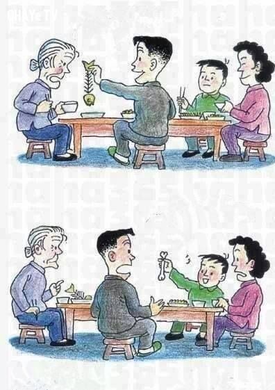 Hãy đối xử tốt với cha mẹ bạn, nếu bạn không muốn sau này bị con cái đối xử tệ bạc.
Đó là luật nhân quả.