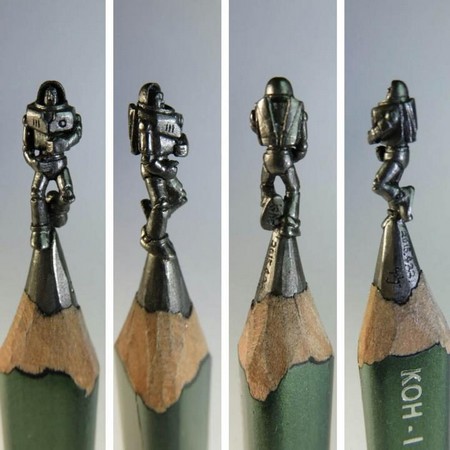 Những tác phẩm điêu khắc tinh xảo trên ruột bút chì